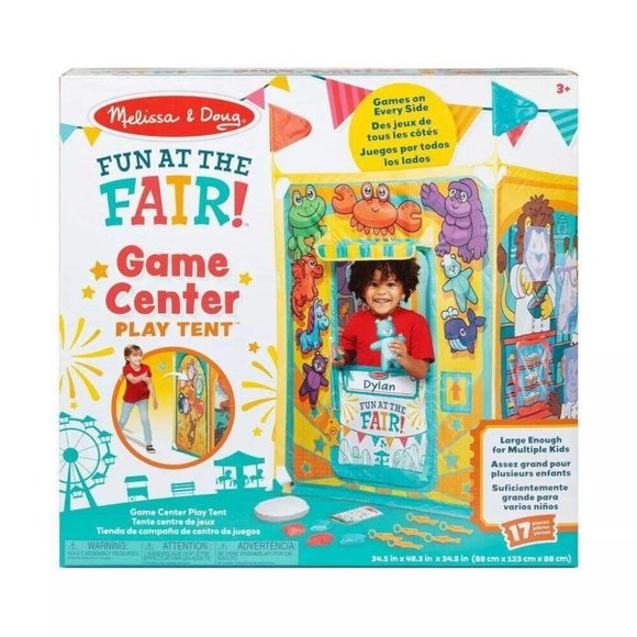 Melissa & Doug Fun at the Fair! Game Center Play Tent - 4 Sides of Activities - Picture 3 of 10